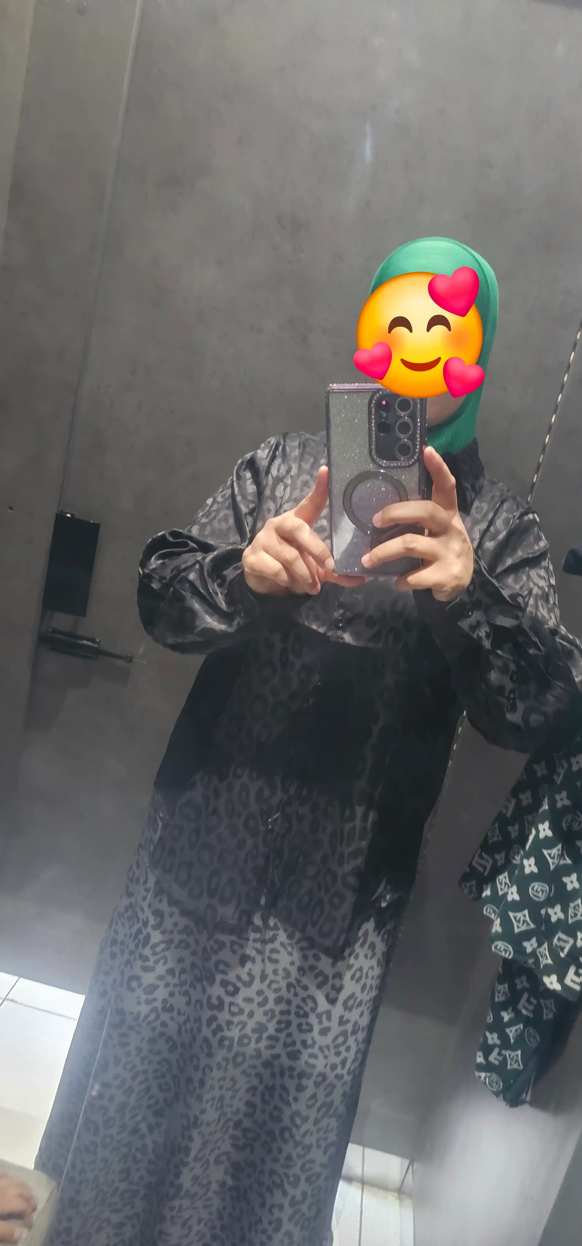 Leopard jakkard naqshli ayollar ko'ylagi