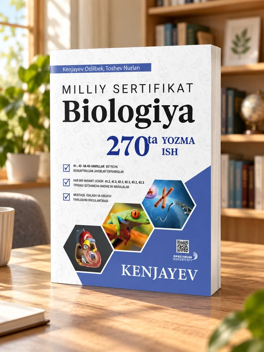Biologiya Milliy sertifikat — 270 ta yozma ish, Kenjayev Odilbek va Toshev Nurlan - 