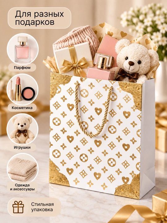 Sovg‘a paketi qogozli. Sovg‘alar, kosmetika va syurprizlar uchun paket