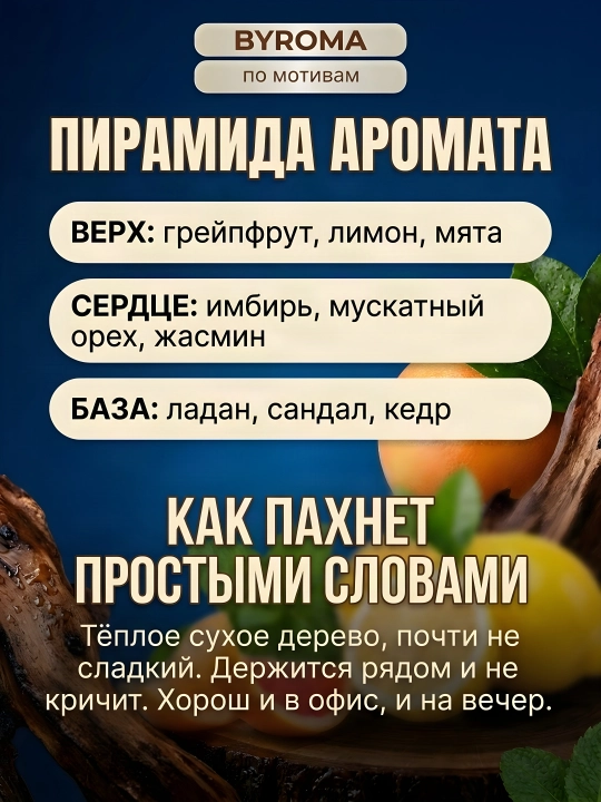 Парфюм мужской по мотивам Bleu de Chanel, стойкие, парфюмерная вода 100 мл