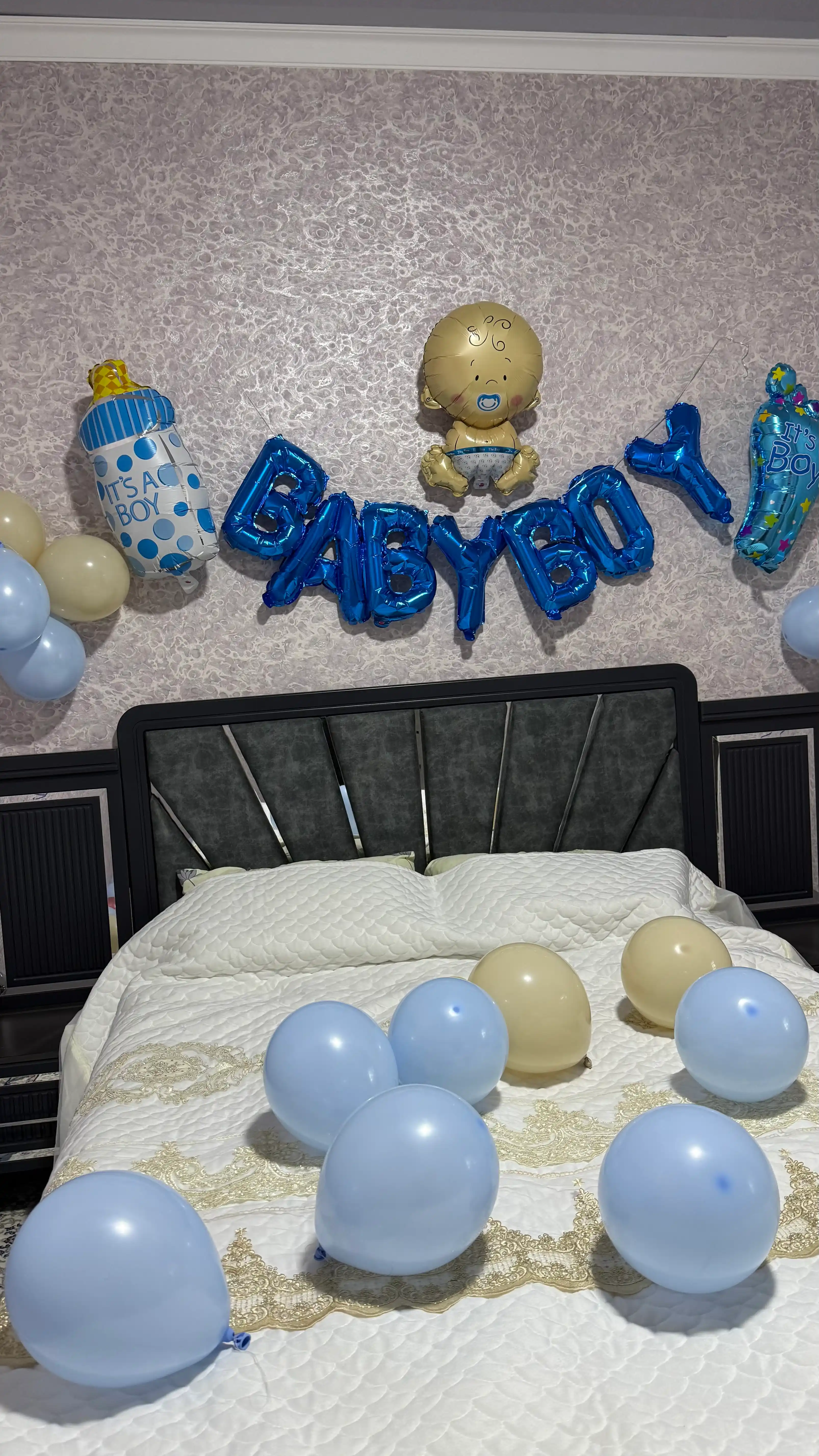 Набор воздушных шаров Baby Boy и Baby Girl