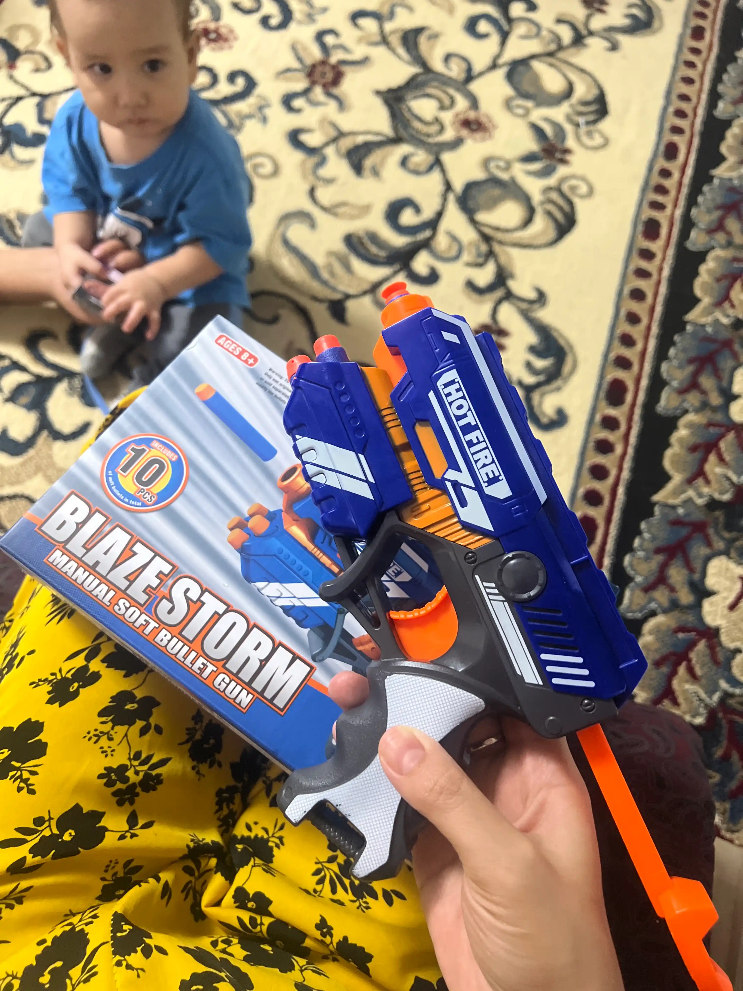 Blaster pistolet, yumshoq o'qlarni otadi
