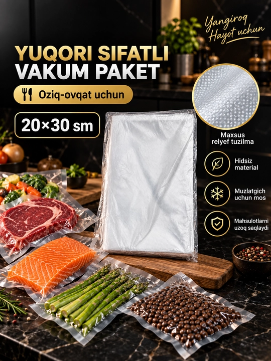 Пакеты для вакуматора рифленые для вакууматора, вакумного упаковщика