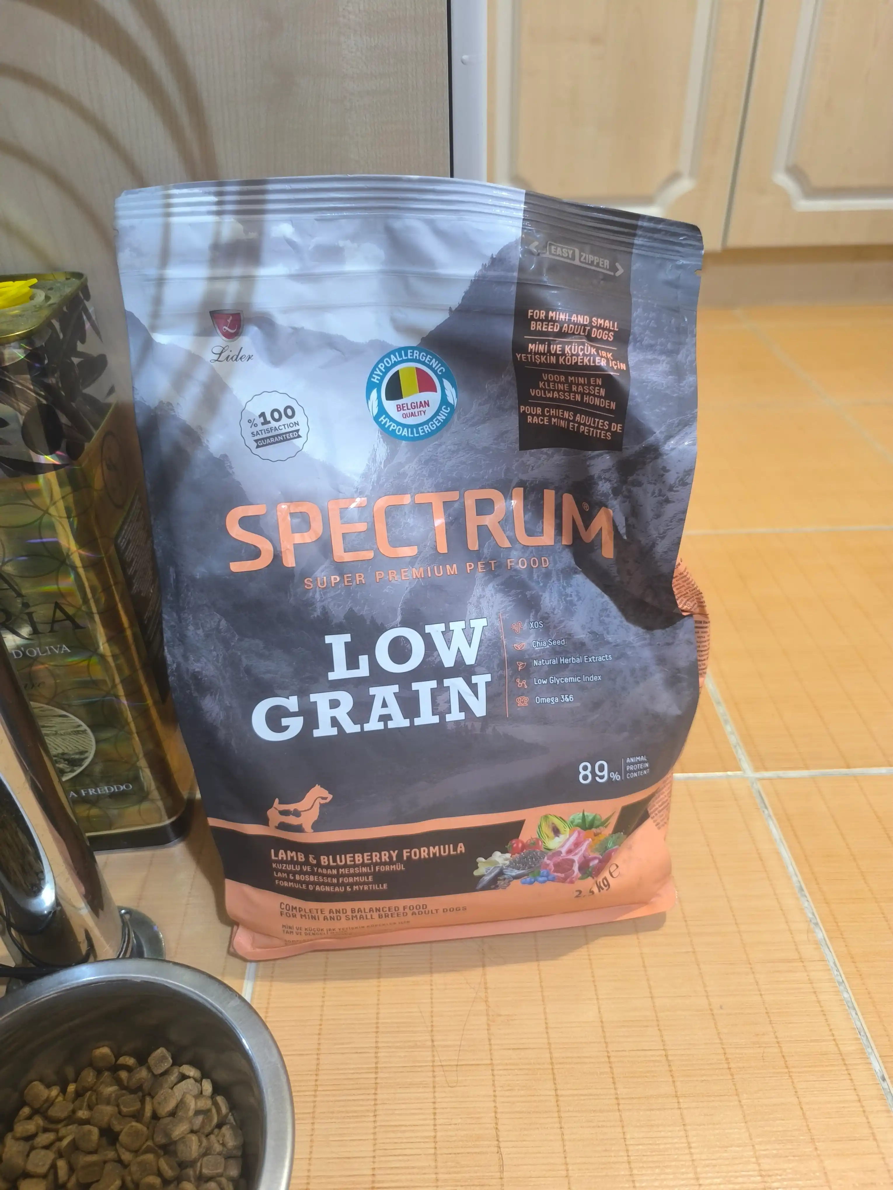 Spectrum Low Grain корм низкозерновой, с уткой, для взрослых собак малых пород, 2.5 кг