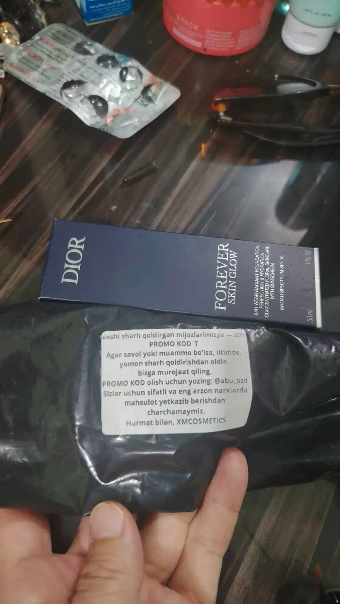 Tonal krem Dior Forever Skin Glow Foundation SPF 20/PA+++, ton: ON, 0,5N