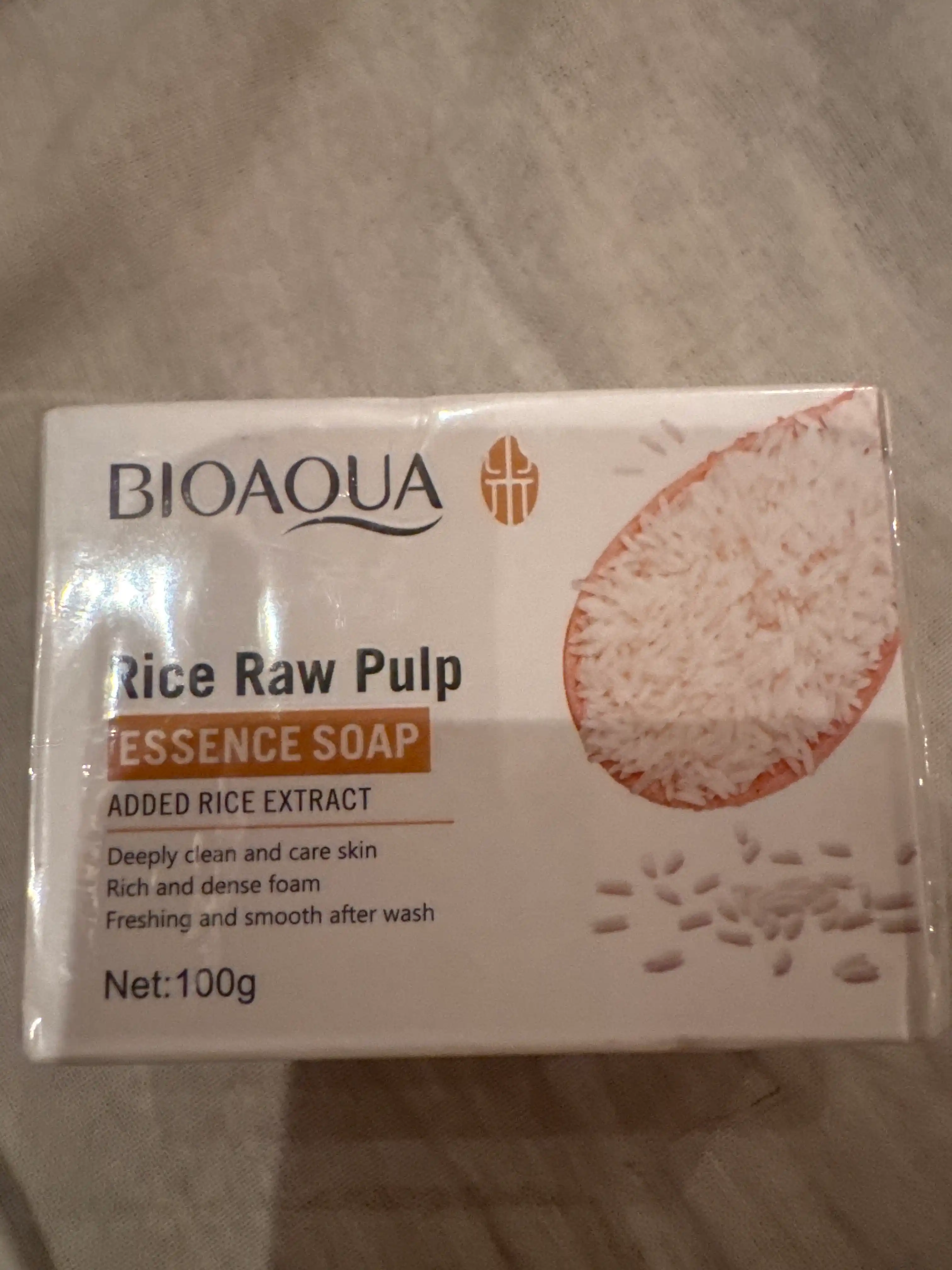 Отбеливающее мыло BIOAQUA, с экстрактом риса, для лица и тела, 100 г
