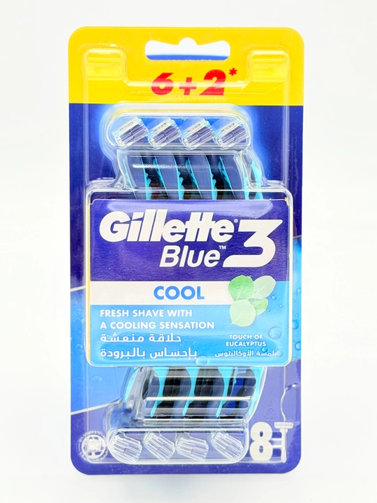 Бритва Gillette Blue3 Cool для мужчин, 3 лезвия, 8 штук