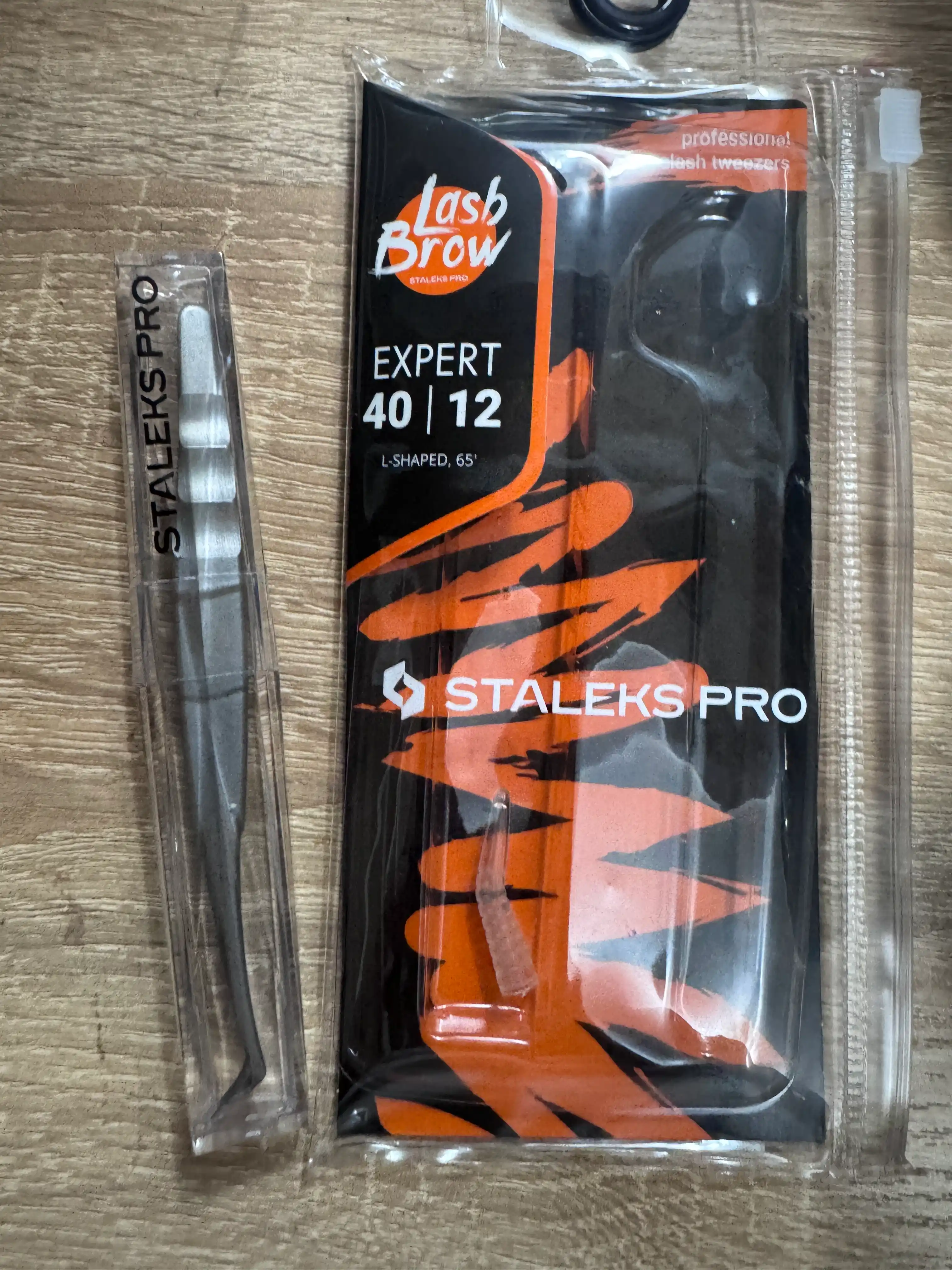 STALEKS Пинцет профессиональный для ресниц, башмачок, EXPERT 40 TYPE 12, 65