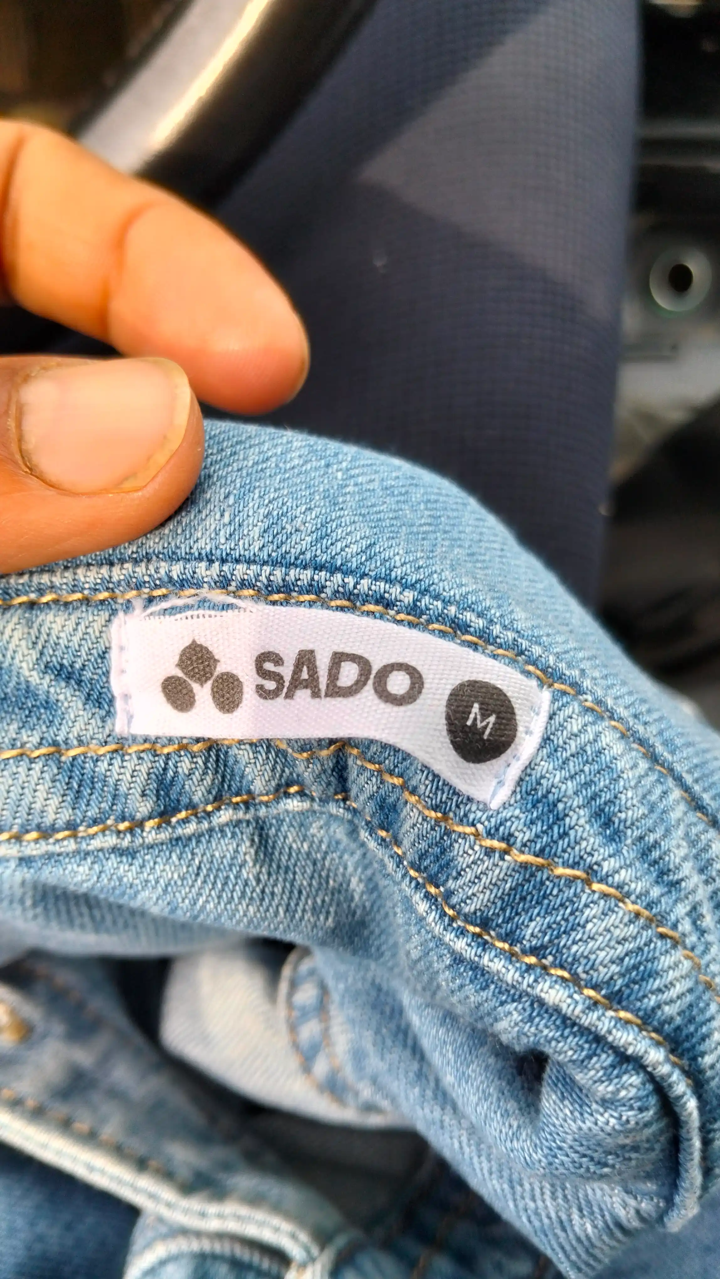 Мужская джинсовая рубашка SADO