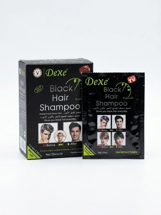 Dexe sochni qora qiluvchi shampun-bo‘yoq - 
