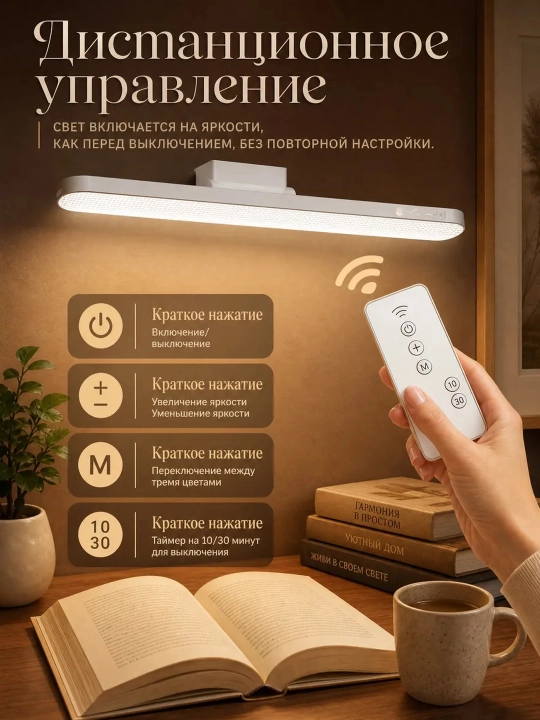 USB va magnit o'rnatish moslamasi bo'lgan simsiz chiroq