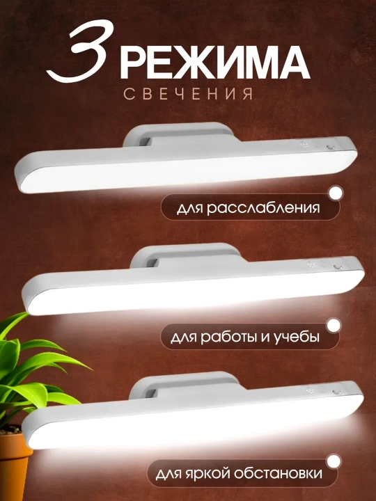 USB va magnit o'rnatish moslamasi bo'lgan simsiz chiroq