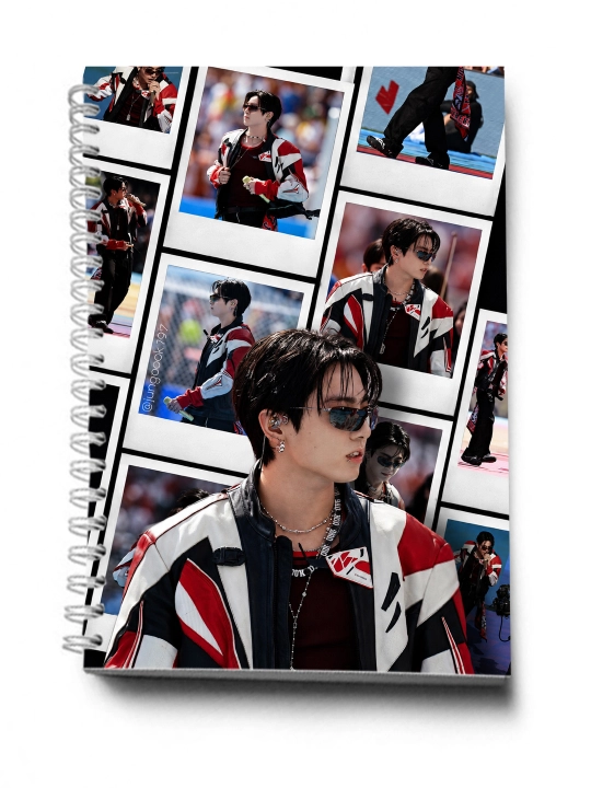 BTS, K-POP, bloknot va planner 2 tasi 1 da - 30 varaqli, 2 bo'limli