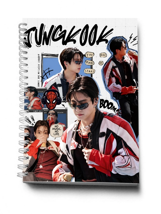 BTS, K-POP, bloknot va planner 2 tasi 1 da - 30 varaqli, 2 bo'limli