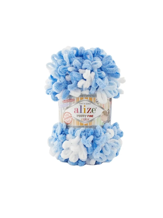 Alize Puffy halqali ip, 100g, 9m, 5 dona