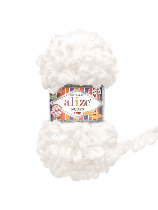 Alize Puffy halqali ip, 100g, 9m, 5 dona