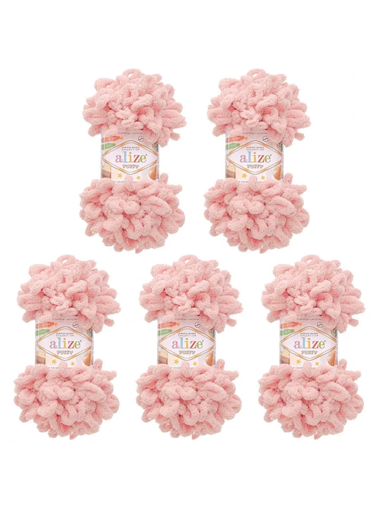 Alize Puffy halqali ip, 100g, 9m, 5 dona