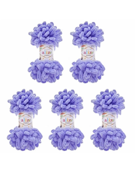 Alize Puffy halqali ip, 100g, 9m, 5 dona