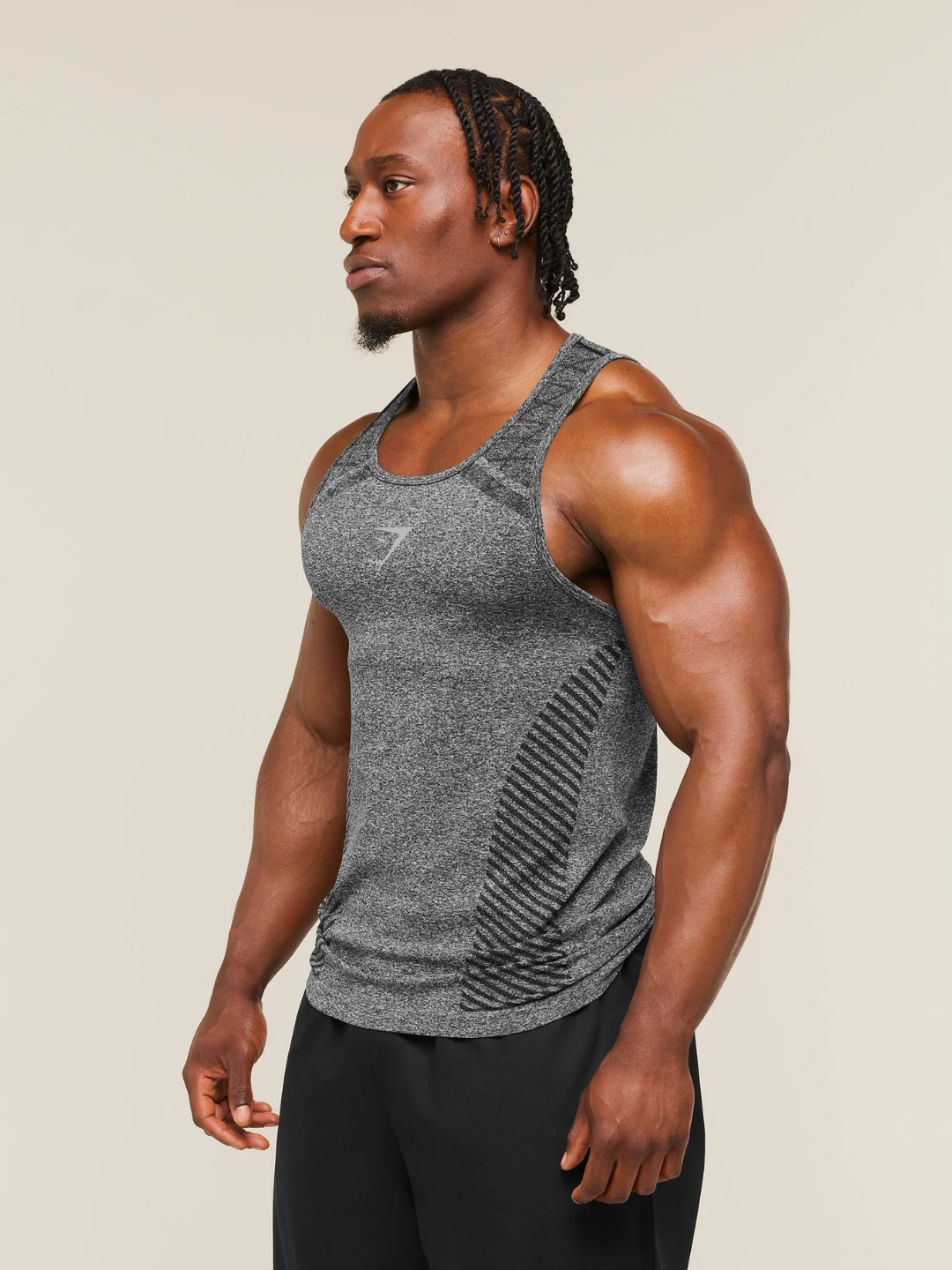 Erkaklar uchun mayka Gymshark, kompression, sport, elastik, tez quriydigan, fitnes uchun