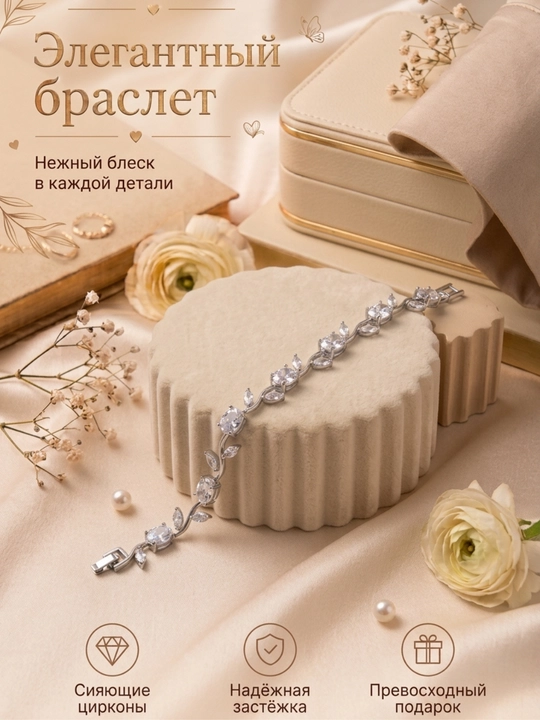 Браслет для женщин, браслет с тюльпанами, элегантное украшение, подарок для девушек