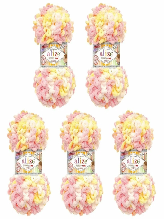Alize Puffy halqali ip, 100g, 9m, 5 dona