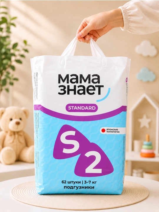 Mama Znayet bolalar uchun Standart tagliklar,S,M,L,XL o'lchamlarda