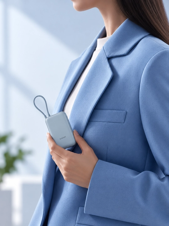 Power bank,Tashqi akkumulyator MI 10000 va XIAOMI 10000 type-c kabeli bilan 3 portli