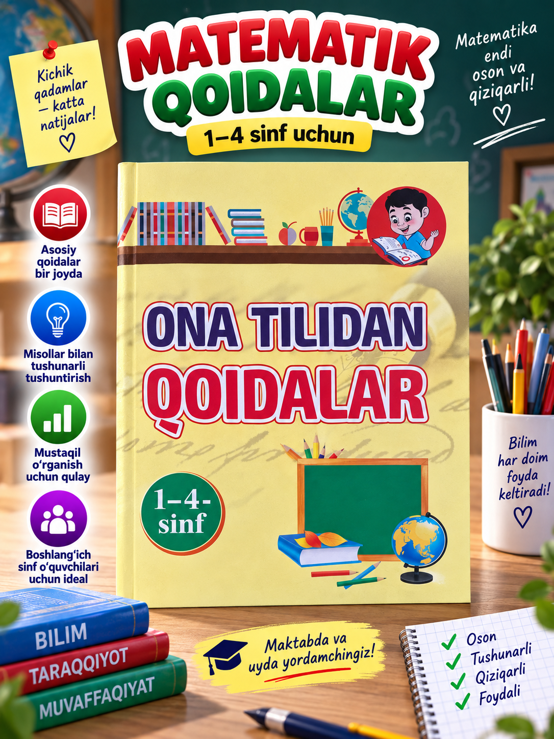 Ona tilidan qoidalar, 1–4-sinf, D. Niyazaxunova - 