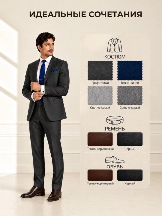 Erkaklar uchun sovg‘a to‘plami ELEGANT MAN 4/1: galstuk, zaponka, galstuk qisqichi, pashé
