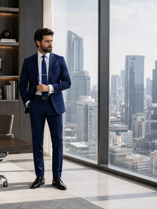 Erkaklar uchun sovg‘a to‘plami ELEGANT MAN 4/1: galstuk, zaponka, galstuk qisqichi, pashé