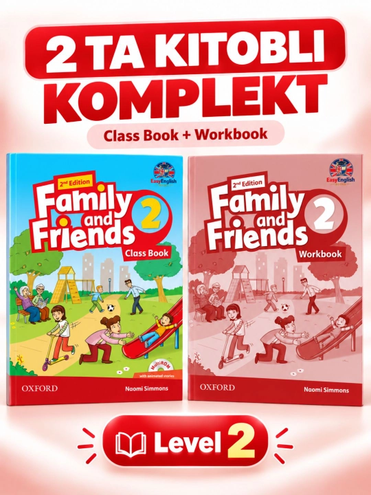 Family and Friends 0, 1, 2, 3, 4, 5 Class Book + Workbook - 