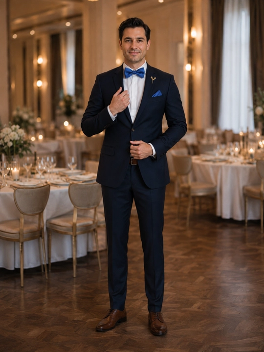 Erkaklar uchun sovg‘a to‘plami 6/1 ELEGANT MAN: galstuk, kapalak, zaponka, qisqich, brosh