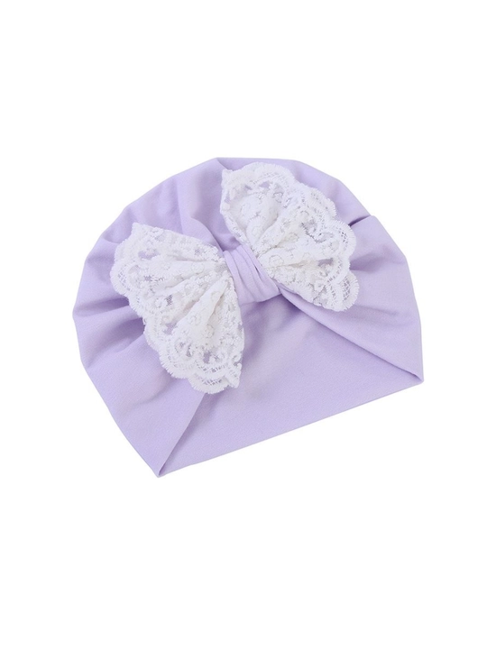 Шапочка-тюрбан дляевочек,мягкийэластичный головной убор с цветочным узором (0–24 месяца)