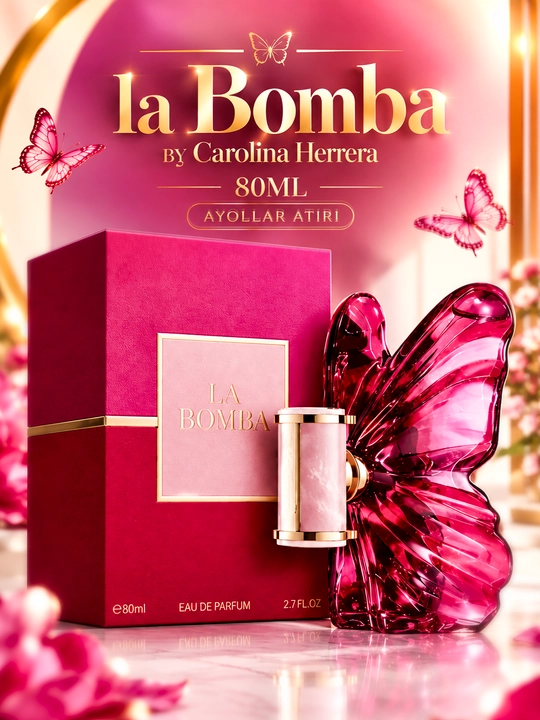 Carolina Herrera La Bomba ayollar atiri, EDP, 80 ml, uzoq saqlanuvchi parfyum