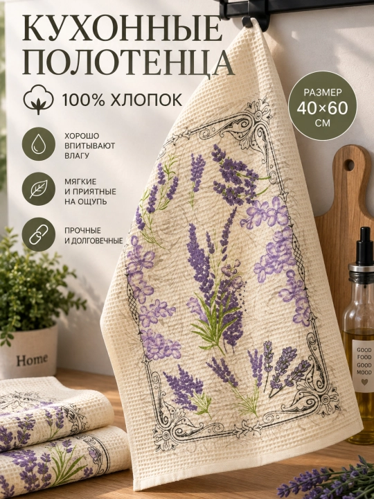 Oshxona sochiqlari 1 dona, oshxona salfetkalari - 