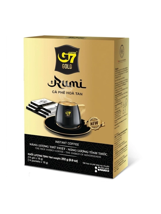 Кофе растворимый G7 Gold Rumi, 14 стиков × 18 г - 