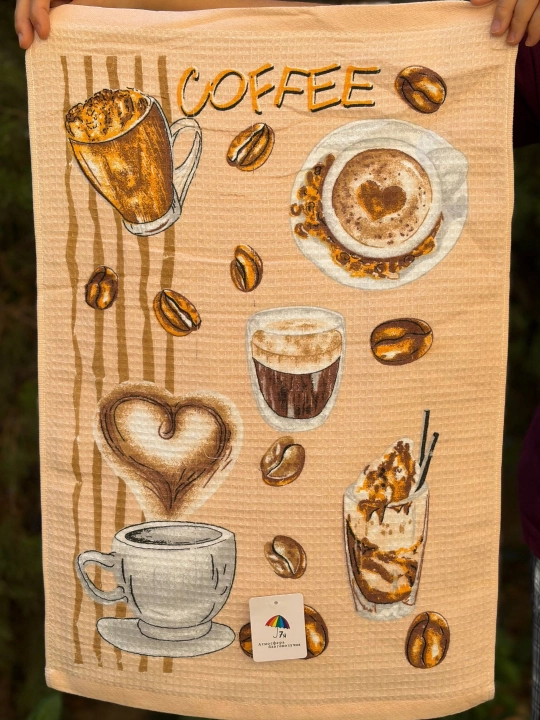 Oshxona sochiqlari, vafelli, 100% paxta, 60×40 sm - 