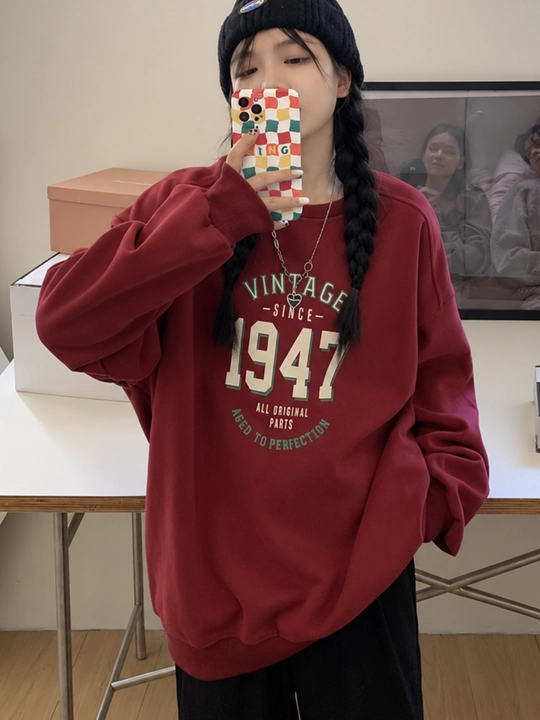 Ayollar va qizlar uchun issiq oversize svitshot, kofta oversize tolstovka, kuz-qish uchun