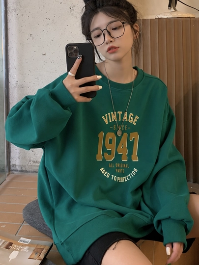 Ayollar va qizlar uchun issiq oversize svitshot, kofta oversize tolstovka, kuz-qish uchun