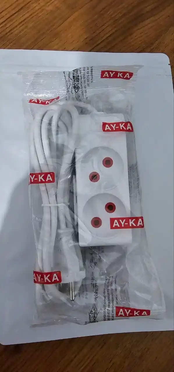 AY-KA elektr uzaytirgich, 10A/16A, ON/OFF tugmali/tugmasiz, yerga ulagichli/ulagichsiz