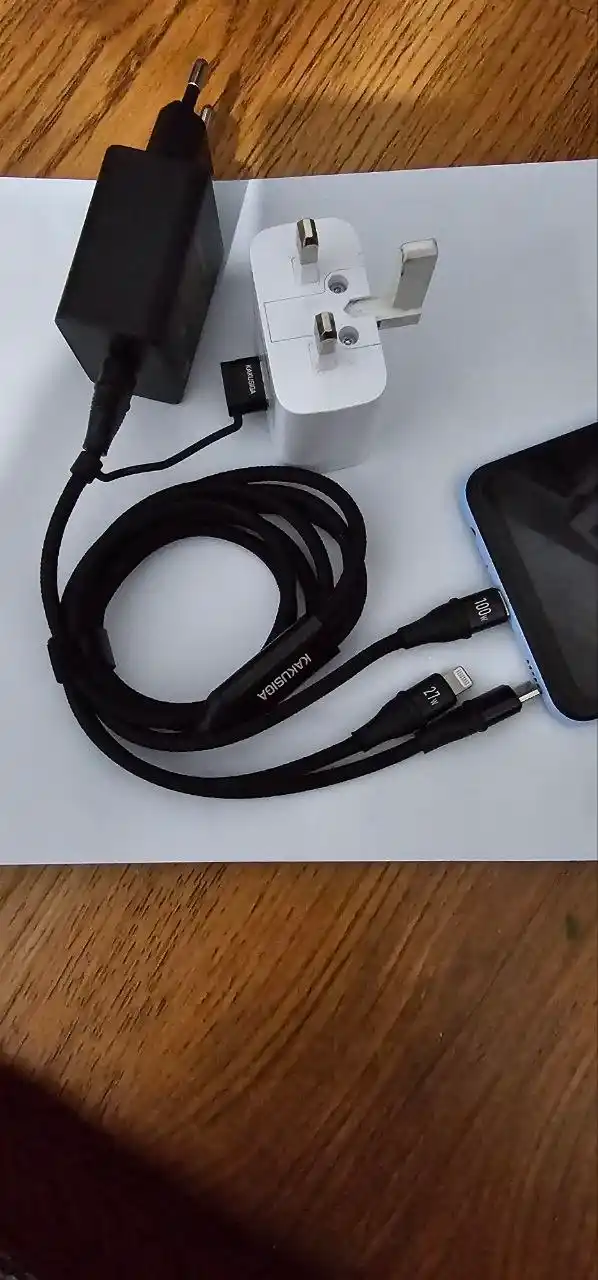 KAKUSIGA 100W 6-в-1 кабель для быстрой зарядки и передачи данных 1,2 м