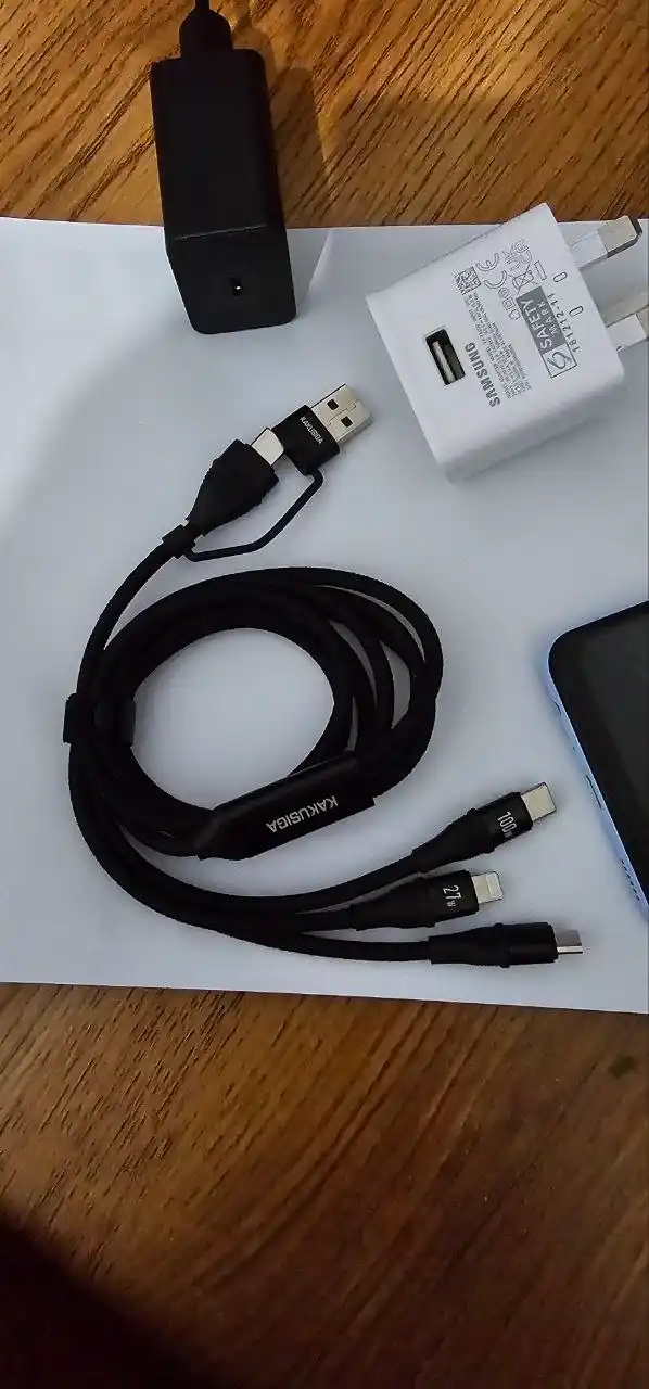 KAKUSIGA 100W 6-в-1 кабель для быстрой зарядки и передачи данных 1,2 м