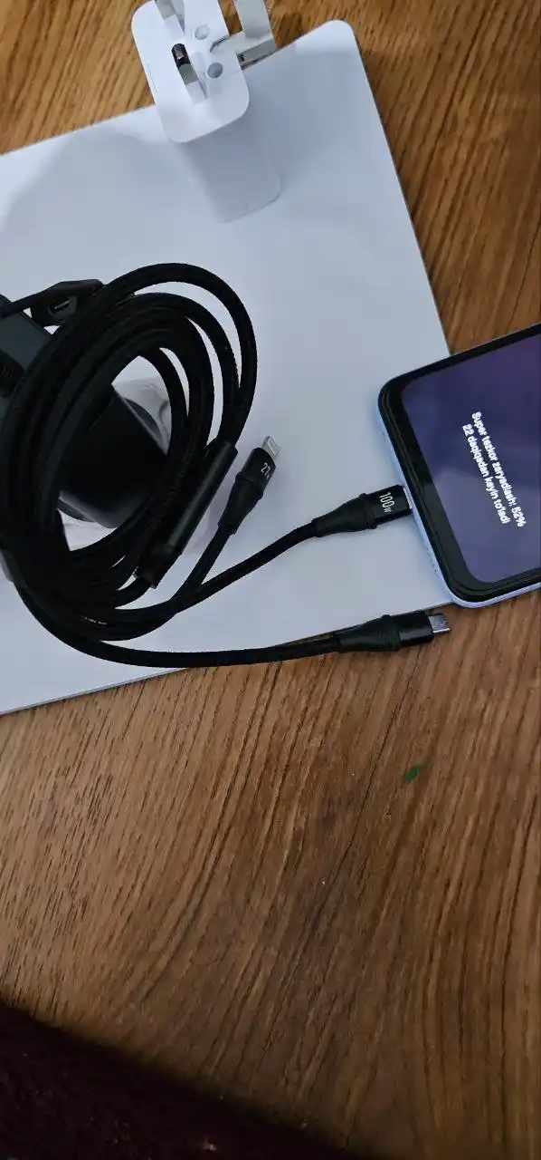 KAKUSIGA 100W 6-в-1 кабель для быстрой зарядки и передачи данных 1,2 м