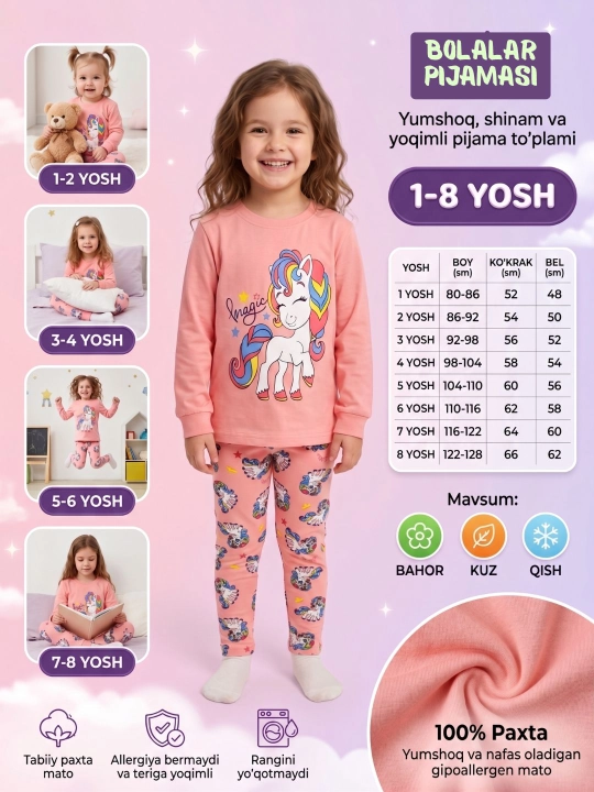Qizlar uchun pijama - 