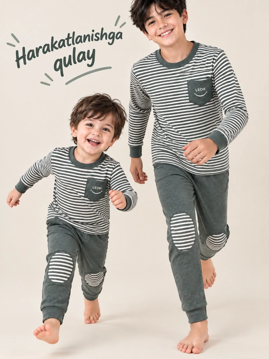 Bolalar pijamasi 2–16 yosh — issiq, yumshoq va qulay