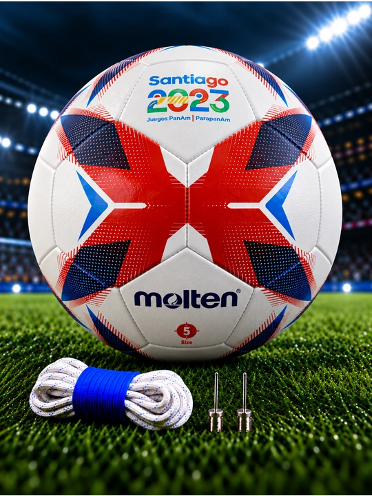 Molten FSN5000 professional futbol to‘pi, 5-o‘lcham, oq-ko‘k-qizil