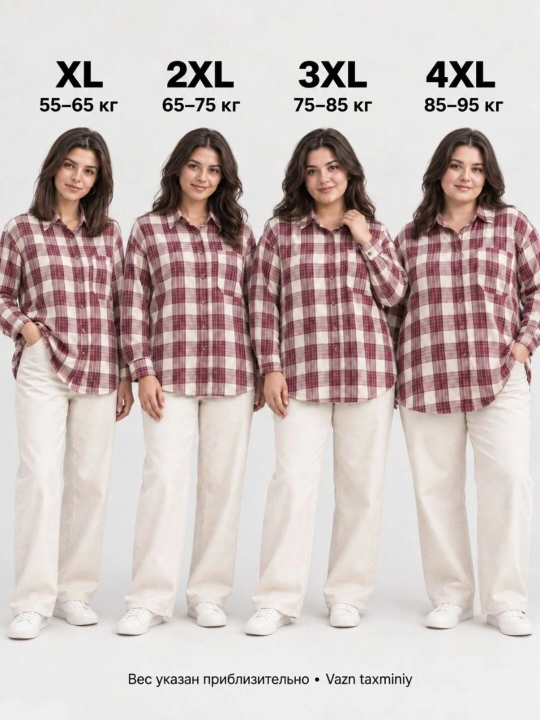 Rubashka ayollar, uzun yengli ayollar ko‘ylagi, katta o‘lchamda, XL-4XL, Turkiya