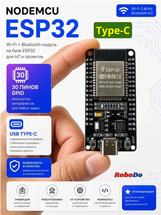 Modul ESP32 Wi-Fi+Bluetooth Dual-Core