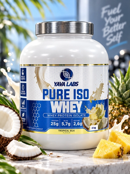 Yava Labs ISO Whey 2 kg — Tropik ipak ta'mli oqsil izolyati - 