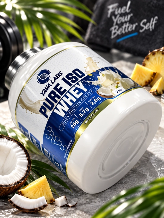 Yava Labs ISO Whey 2 kg — Tropik ipak ta'mli oqsil izolyati